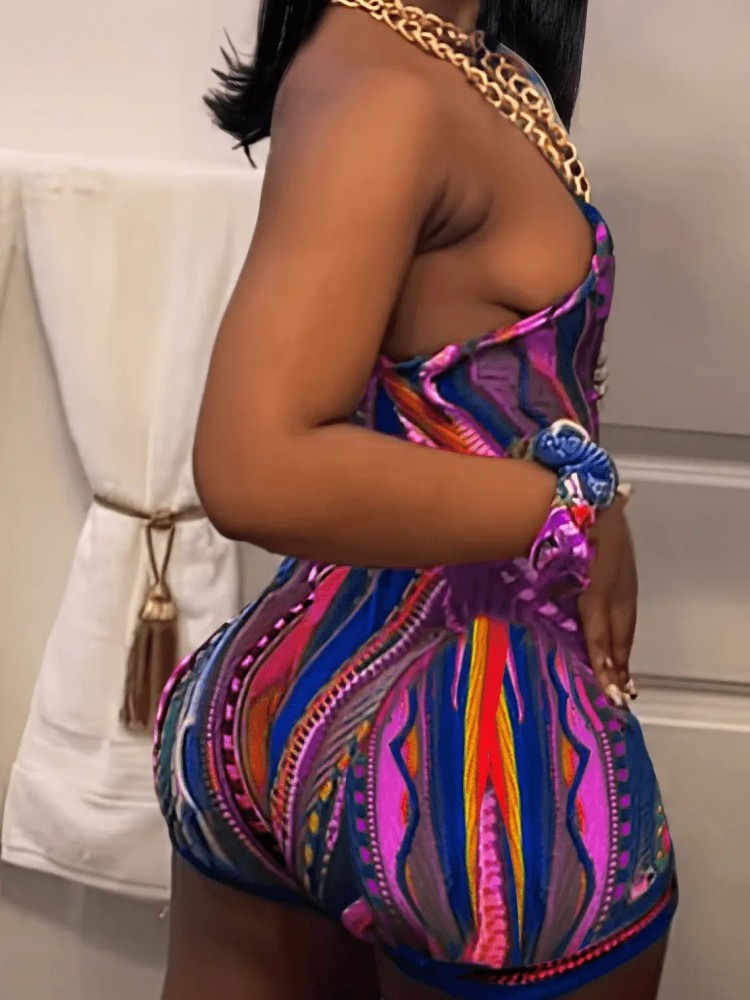 Sexy One Shoulder Romper