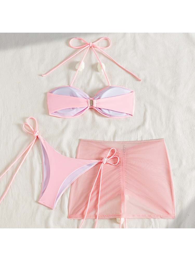 The Pretty Pink 3 Piece Bikini Set